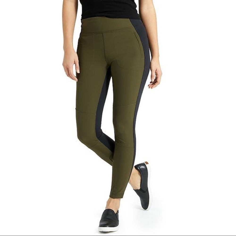 Athleta Forest Green Highline Hybrid Ankle Legging